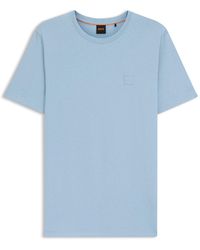 BOSS - Tales T-Shirt With Logo Patch Premium Cotton - Lyst