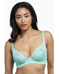 Wolf & Whistle - Ariana Everyday Lace Bra Mint - Lyst