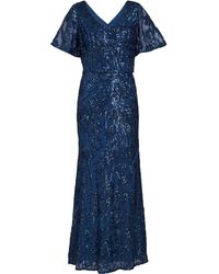 Gina Bacconi - Jeselle A-Line Sequin Maxi Dress - Lyst