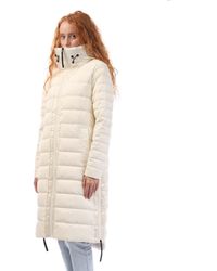 DKNY - Down Fill Hooded Quilted Puffer Coat - Lyst