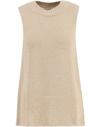 Barbour - Knitted Sweater Vest - Lyst