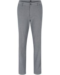 BOSS - Kane Straight Leg Trousers - Lyst
