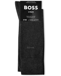 BOSS - 2 Pack Plain Socks - Lyst