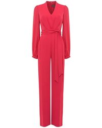 Phase Eight Audrey Blouson Sleeve Jumpsuit - Red