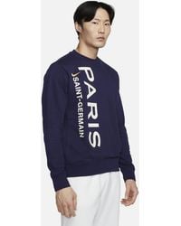Nike - Psg Club Crew Neck Relaxed Fit Sweatshirt - Lyst
