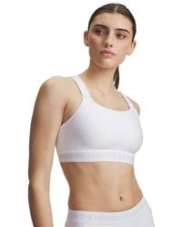 Under Armour - Heatgear Crossback High Sports Bra Halo - Lyst