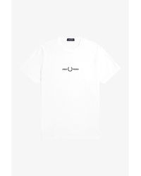 Fred Perry - Embroidered Logo T Shirt - Lyst