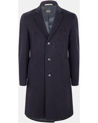 BOSS - Hyde Overcoat - Lyst