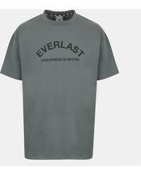 Everlast - Flocked Cotton Short Sleeve Crew Neck T-Shirt - Lyst