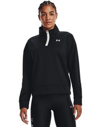 Under Armour - Fleece Reflective Quarter Zip Top - Lyst