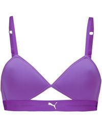 PUMA - Peek A Boo Triangle Bralette - Lyst