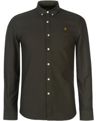 Farah - Oxford Long Sleeve Shirt - Lyst