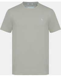 Jack Wills - Texture Cotton Short Sleeve Crew Neck Embroidered T-Shirt - Lyst
