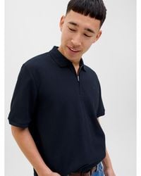 Jack & Jones - Austin Zip Polo - Lyst