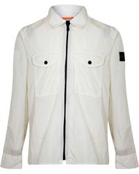 BOSS - Zip Long Sleeve Overshirt - Lyst