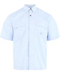 C.P. Company - Short Sleeve Ripstop Shirt - Lyst