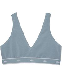 Lacoste - Triangle Non-Wired Bralette - Lyst