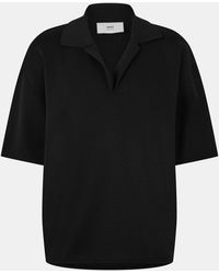 Ami Paris - Knitted Short-Sleeve Polo Shirt - Lyst