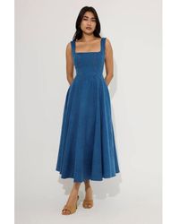Odd Muse - Sq Neck Midi Long Maxi Dress - Lyst