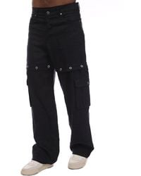 Off-White c/o Virgil Abloh - Logo Linen Cargo Pants - Lyst