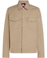 Tommy Hilfiger - Cotton Button-Through Overshirt - Lyst