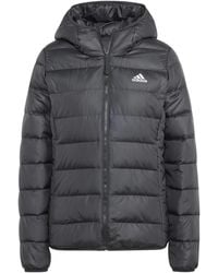 adidas - Essentials Light Water Resistant Duck Down Slim Fit Down Jacket - Lyst