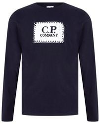 C.P. Company - Cotton Long Sleeve Crew Neck T-Shirt - Lyst