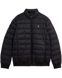 Lyle & Scott - Funnel Wadded Medium Puffer Jacket - Lyst
