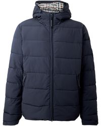 Aquascutum - Check Hood Reversible Medium Puffer Jacket - Lyst