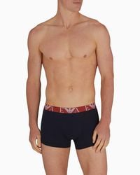 Emporio Armani - 3-Pack Logo Trunks - Lyst
