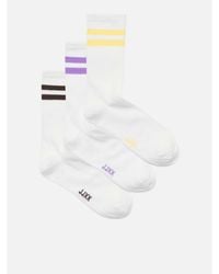 JJXX - Tennis 3 Pack Crew Socks - Lyst