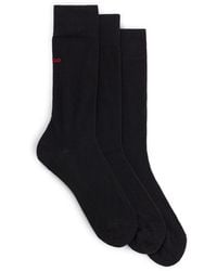 HUGO - 3 Pack Of Logo Detail Socks - Lyst