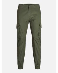 Jack & Jones - Slim Stretch Cuffed Cargo Pants - Lyst