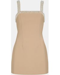 Odd Muse - The Ultimate Muse Pearl Trim Mini Dress - Lyst