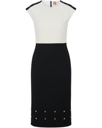 BOSS - Devoka1 Wrap Dress - Lyst