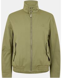 BOSS - H-Coiner-253 Ribbed Cuffs Full-Zip Harrington Jacket - Lyst