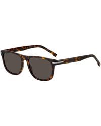 BOSS - Rectangular Round Sunglasses - Lyst