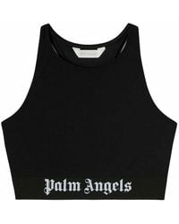 Palm Angels - Classic Logo Sport Strappy Crop Top - Lyst