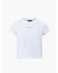 French Connection - Slogan Baby Tee - Lyst