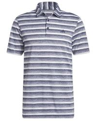 adidas - Two-color Striped Golf Polo Shirt Adults - Lyst