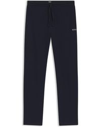 BOSS - Waffle Open Hem Fleece Joggers - Lyst