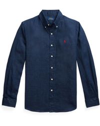 Ralph Lauren - Linen Long Sleeve Shirt - Lyst
