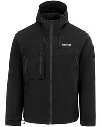 Firetrap - Windproof Hooded Long Sleeve Windbreaker - Lyst