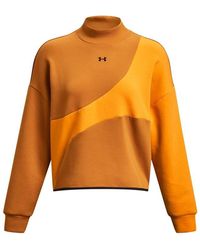 Under Armour - S Unstoppable Fleece Sweater Orange Xs - Lyst