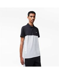 Lacoste - Regular Fit Stretch Cotton Colourblock Polo Shirt - Lyst