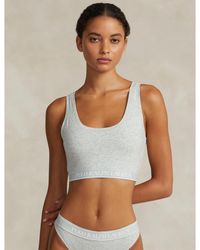 Polo Ralph Lauren - Cotton Non-Wired Scoop Bralette - Lyst
