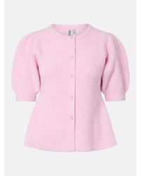 Pieces - Ss Puff Knt C Ld63 - Lyst