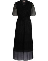 BOSS - Diplissima Wrap Dress - Lyst
