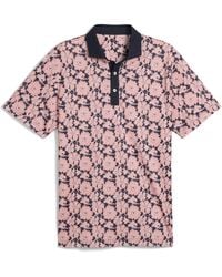 PUMA - Pique Flower Fields Polo Shirt - Lyst
