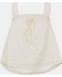 Jack Wills - Broderie Shirred Top - Lyst